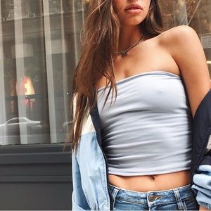 Brandy Melville Blue Jenny Tube Top